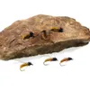 BAITS LURS Bimoo 6pcs # 10 ~ # 14 Patridge Soft Hackle Nymphe Pupa Fly Brown for Trout Bass Panfish Fishing Fix Wet Fliches Lures Appâts Fast Racking 230812