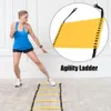 Balls Ajustement de jambes de jambe de jambe de jambe de football de football de fitness Rungs Agility Ladder Training Equipment Kit avec résistance Disque de parachute 230811