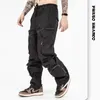 Mäns kostymer 2023 Autumn and Winter Trendy Brand Old Multi-Zipper tredimensionella lösa multi-Pocket Tooling Trousers