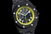 Multifunktion armbandsur Sport Mens Watch Designer Watches Sapphire Crystal Swiss 3126 Automatisk mekanisk PVD 316L Rostfritt stål Vattentät lysande