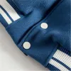 Men's Jackets blue grizzly Baseball uniform cotton jacket patch panel pilot casual loose version trend 230812