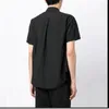 Men's Casual Shirts Spring And Summer Loose Short-sleeved Shirt Coat Non-ironing Anti-wrinkle Tip Collar Solid Color Plus-size Wear