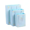 Sacs à provisions 10pcs Sac-cadeaux Birthday Girls Baby Shower Decoration Pink Blue Party Faven Packaging Sacs avec Handle Sacs-cadeaux Sacs à provisions Socches 230811