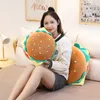 Animali di peluche ripieni di peluche 35 cm Simulazione morbida hamburger giocattoli peluche Pane alimentare creativo per ragazze Cuscino di divano cuscino di compleanno carini regali di compleanno R230811