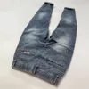 Calça masculina jeans jeans finos pequenos pés de comprimento versátil esticado casual desgaste pantalones hombre masculina calças de carga 230812