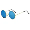 Metallrunde für Männer und Frauen Prince Flatgläser Farbe Reflektierende Sonnenbrille