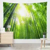 Arazzi Modello foresta di bambù Serie luminose Serie murale appeso Assunti muro Matro sfondo Decorazione per la casa R230812