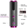 Curling Irons Automatic Curling LED Screen Electric Rotating Curling Iron 5000mah Mini Portable Thermostatic Electric Cordless Hair Curler 230811
