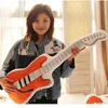 Nadziewane pluszowe zwierzęta upuść kreatywne gitarę pluszowe zabawki domowe dekorat lalki dla dzieci miękka poduszka dar urodzinowy dzieci