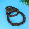 Flores decorativas 10 8 Christmas Wreath Rattan Natural para DIY Party Decoration Door