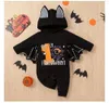 Rompers Halloween Cosplay Baby Assuites Toddler Baby Kids Imprimez des combinaisons à manches longues Costumes 230811