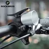 دراجة قرون Rockbros Bicycle Bell Mtb Road Coppory Alloy Horn Warning Ring 100db آمنة سهلة التثبيت إكسسوارات ركوب الدراجات 230811