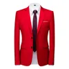 Мужские костюмы Blazers 16 Colors Blazers Men Slim Fit Business Blazers Куртка Официальная офисная повседневная слабая Blazer 6xl Большого размера.