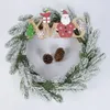 Decorative Flowers 5pcs Christmas Pine Needle Branches Artificial Plants Xmas Tree Ornaments Wedding Home DIY Wreath Gift Box Decorations