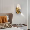 Lampa ścienna nowoczesne lampy środkowej sypialni proste retro nordyckie salon kinkiety el łóżko składane rozciągające światła czytania