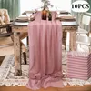 Tafelloper 29x120inch Chiffon Tafel Runner Wedding Decor Arch draperen Romantisch Boho Rustic Table Koepel Bridale Douche Verjaardagsfeestje Supplies 230811