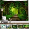 Tapestries Home Decor Tapestry Beautiful Landscape Through Forest Landscape Wall Tapestry Sofa Bedroom Dorm R230812