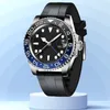 メンズオートマチックウォッチGMT IIルートビールセラミックウォッチフル904Lステンレス鋼水泳腕時計