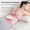 Electric Pulse Waist Massage Machine Muscle Stimulator Relaxation Vibration Back Lumbar Massager Heating Therapy Relieve Pain HKD230812