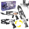 Transformation toys Robots Three Mode Mini Force Transformation Sword Toys with Sound and Light Action Figures MiniForce X Deformation Weapon Gun Toy 230811