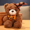 Heiße Erkenntnis Halloween Bären Plüsch Puppenspielzeug Teddy Bären Puppenumarmung Bären Plüschspielzeug lustige Dekorationskissen Großhandel Großhandel