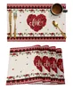 Tafelloper Valentijnsdag Love Heart Rose Table Runner Wedding Decoraties Home Kitchen Dineren Tafel Doek Placemats Party Decor 230811