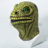 Party Masks Creepy Cosplay Animal Lizard Head Terror Scary Halloween Mask Horrible Full Face Helmet Costume Prop For Carnival Themed Party 230811