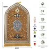 Carpet 120x80cm Prayer Mat for Muslim Ramadan Flannel Worship Kneel Embossing Floor Carpets Nonslip Soft Portable Rug 230812