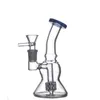 Gamiage en gros Mini petit bécher Bongs de douche Perc Perc Oil Pites Matrix Bird Cage Percolateur Verre Bong 14 mm Pipes d'eau conjointes avec tuyau de brûleur d'huile en verre mâle