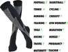 Chaussettes sportives compression hommes femmes courir le cyclisme football randonnée élastique anti-fatigue soulagement de la douleur Kneehigh 230811