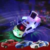 Diecast Model Dancing Deformation Rotating Universal Car Electric Stunt Car with Lights Automaty Open the Door Boy Children's Toys 230811