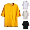 Heren t shirts 2023 zomertrend dunne ronde nek twee vijf en een halve mouw top shirt sport basic