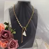 Fashion Gold Collier Designer Fomen Mens Letters Pendants Colliers Perferies pour hommes Chaîne Chaîne Jewelry Wedding 2308123Z