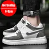 Wysokość wzrostu buty pDEP Summer Niewidoczna Wysokość Zwiększenie 6 cm 8cm10 cm Białe męskie oddychanie Winda Sport Casual Sneaker Buty 230811