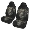 Auto -stoelbedekkingen Bison Head 6000px Cover Custom Printing Universal Front Protector Accessories Cushion Set