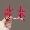 Hair Accessories Christmas Hairpin Headwear Deer Horn Decoration Elk