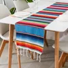 Table Runner 6 Pack Mexican Table Runner 213cm * 35cm Mexican Thème Party Decoration pour Cinco de Mayo Fiesta Party Serape Table Runner 230811