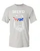 Camicie da uomo jhpkjtop tee cotone umori uomini crewneck birra alla barba hipster redneck camicia divertente