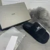 tazz fur sandale luxe mannen winter huis wollen sandaal mode schoen balenciga fuzzy platform dames designer slipper pluizige slippers teddybeer donzige glijbanen glijden