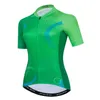 Racingjackor 2023 Kvinnor Cycling Jersey Top Mtb Bicycle Clothing Female Team Ciclismo Girl Cycle Wear Mountain Bike Maillot Ropa Pink Green