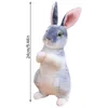 Фаршированные плюшевые животные симуляция милый кролик плюшевый мех реалистичный животный пасхальный кролик -модель модель подарка дома украшение мягких девушек Toys R230811