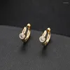 Hoop Earrings Korean Stainless Steel Glossy Small For Women Moon Flower Star Huggie Piercing Party Jewelry Gift