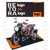 Teppichdisplay Motorrad Parkmatte Polyester Rennspannung Moto Teppiche Antislip -Nachtteppiche Customized p230812