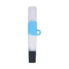 Glass One Hitter Pipe Bat With Silicone Mouth 82MM Mini Tobacco Hand Pipe Oil Burner Nozzle Resistant Hand Smoking Cigarette Bat Tube Tobacco Colorful Hookah DHL