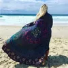 Tapestries Round Beach Towel Chiffon Fabric Printing Printed Yoga Mat Tassel Tapestry Totem Blanket Hippy 130cm/51'