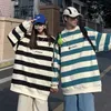 Privathinker 2023 Autumn Striped Lose bluzy w stylu mody para odzieży marka odzieży Casual Women Pullovers Male Hakd230725