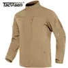 Vestes pour hommes tacvasen toison chaude veste doublée veste tactique masculine veste imperméable softhell couches de randonnée extérieure hors-vent 230811