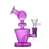 Mini mini lanchohs barato queimador de vidro Bongo Bong Mix Protable Water Dab Rig Pipe com fumar tigela de ervas secas de tabaco