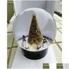 Décorations de Noël 2022 Edition Cclassics Snow Globe avec Golden Tree à l'intérieur de la boule de cristal pour une nouveauté d'anniversaire spéciale Gift VIP D Dhrvi