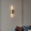 Lampe murale Verre moderne Soonce Fixture nordique LED ÉCLAIRAGE POUR LA SALLE DE CHAMBRE SALLE SALLE GOL LUXTES LUXE DÉCO